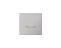 Chopin - 1-gang - brushed aluminium - single lever gold without LED