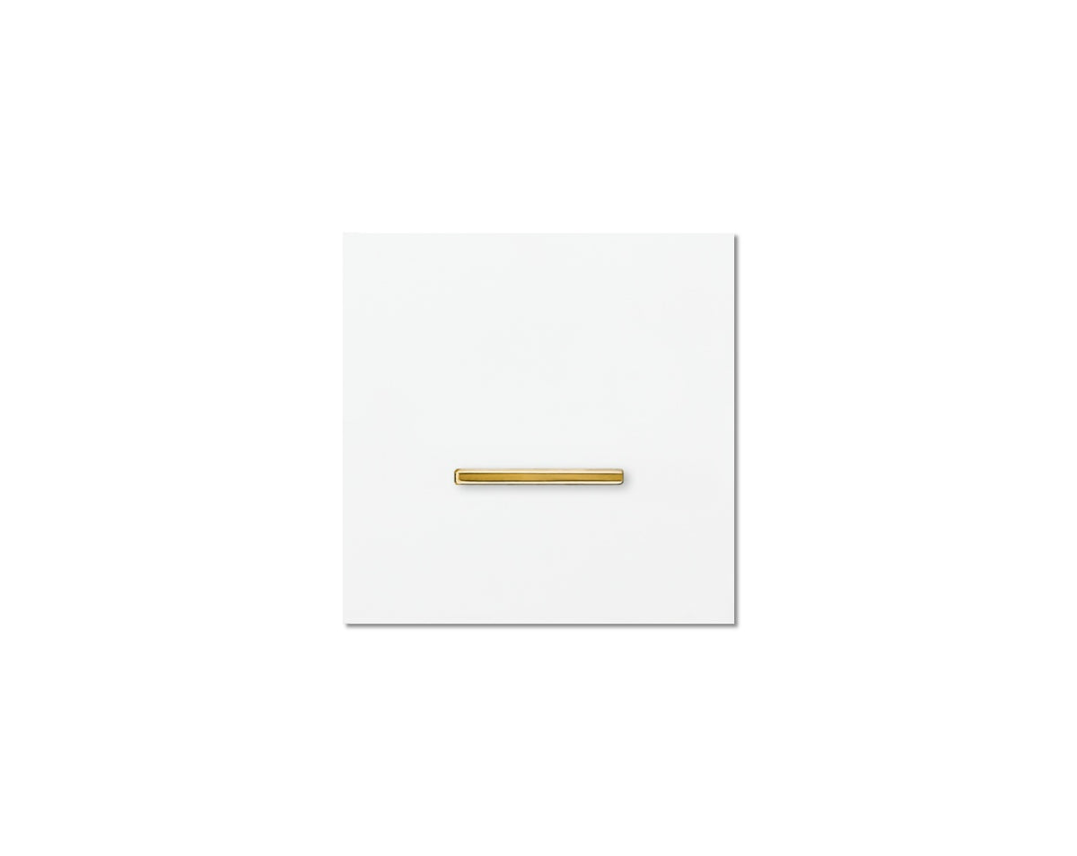 Chopin - 1-gang - satin white - single lever gold without LED