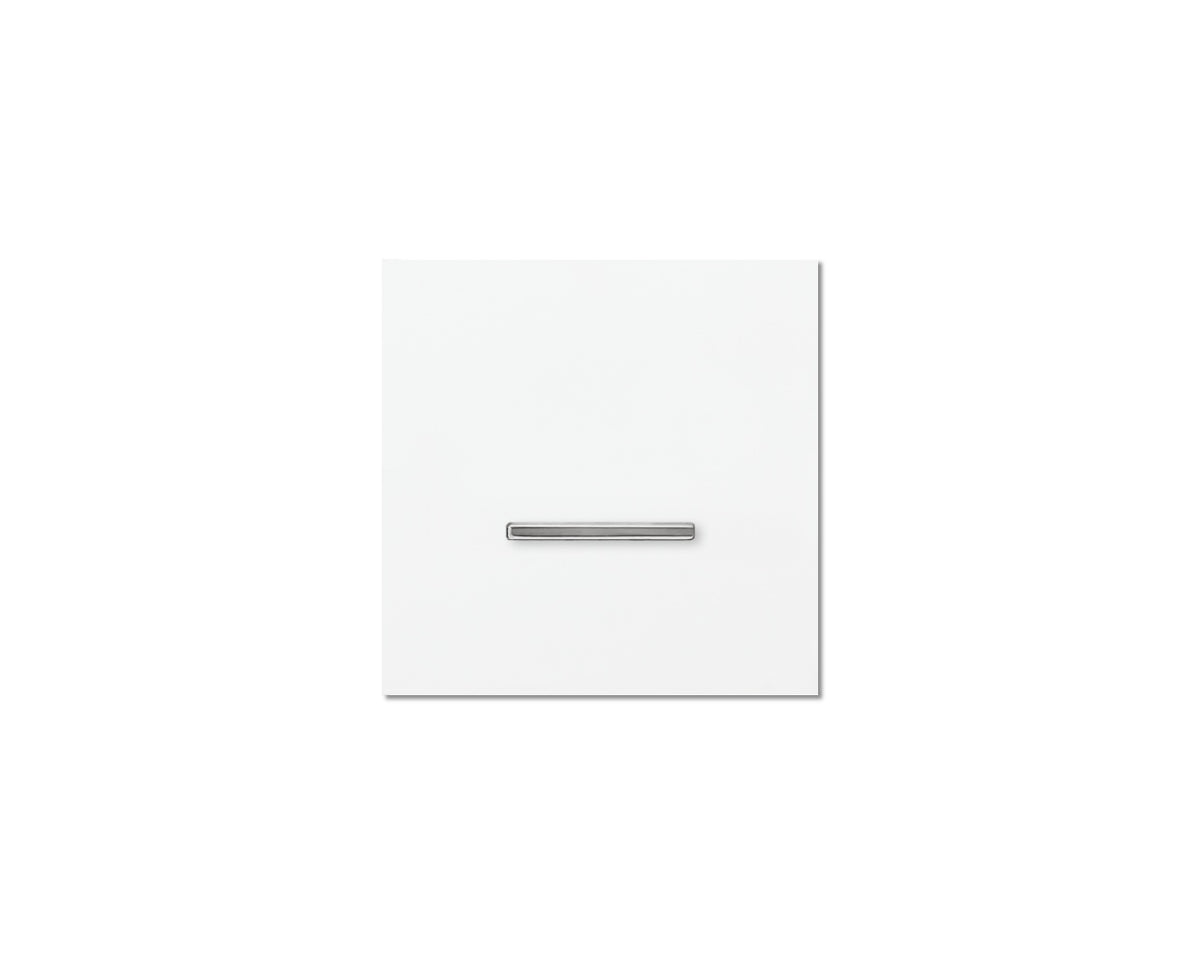 Chopin - 1-gang - satin white - single lever chrome without LED