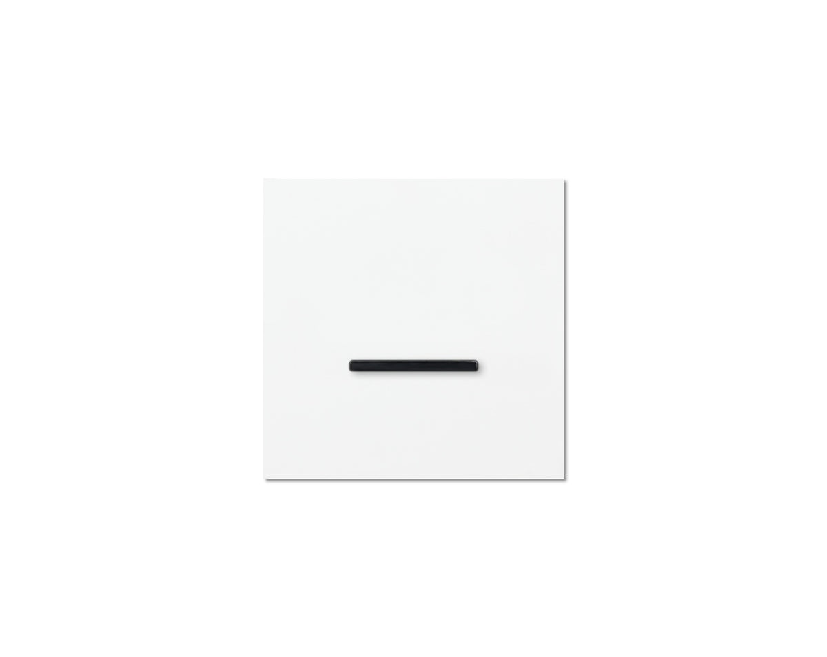 Chopin - 1-gang - satin white - single lever black without LED