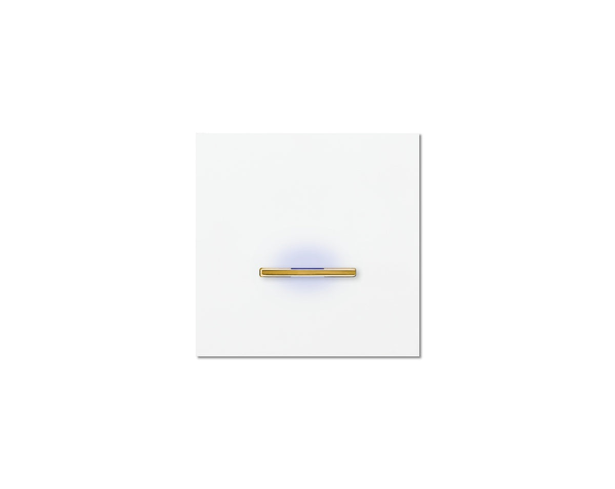 Chopin - 1-gang - satin white - single lever gold with LED