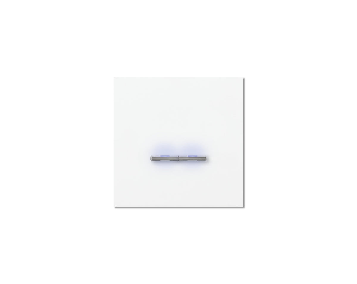 Chopin - 1-gang - satin white - dual levers chrome with LED