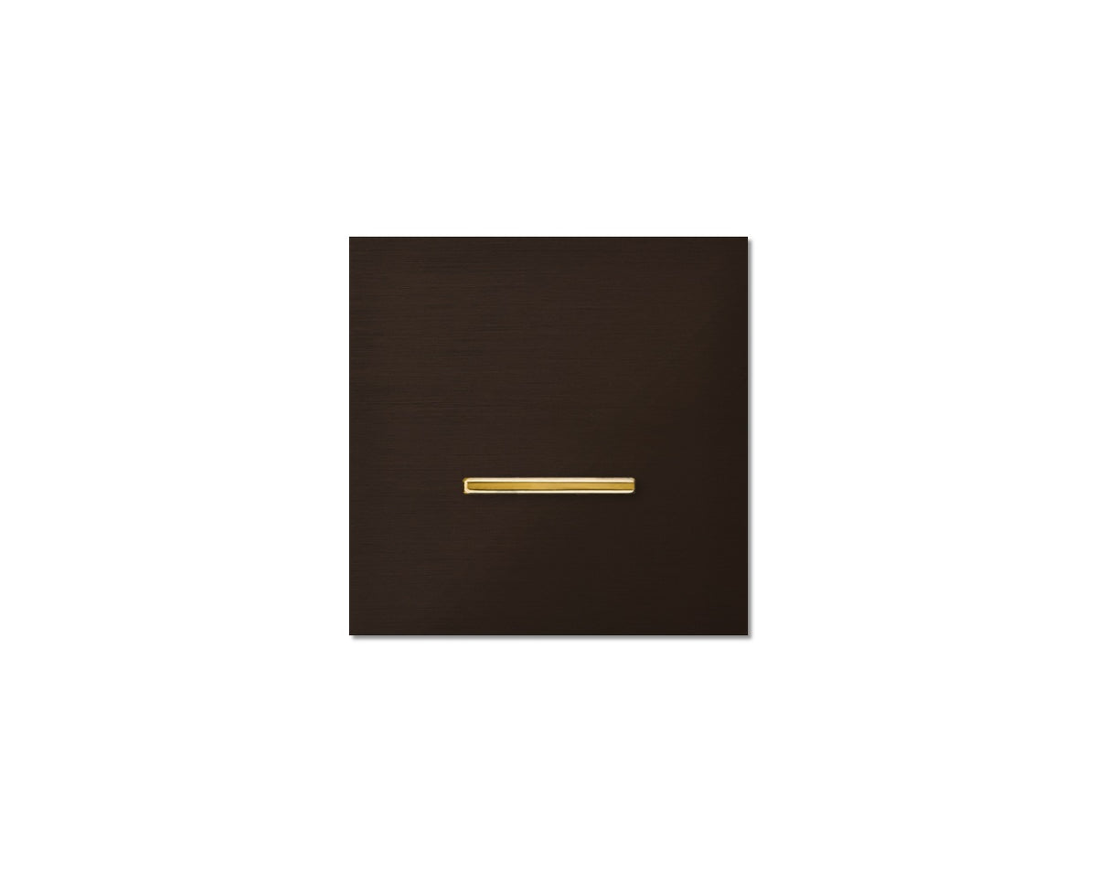 Chopin - 1-gang - bronze - single lever gold without LED
