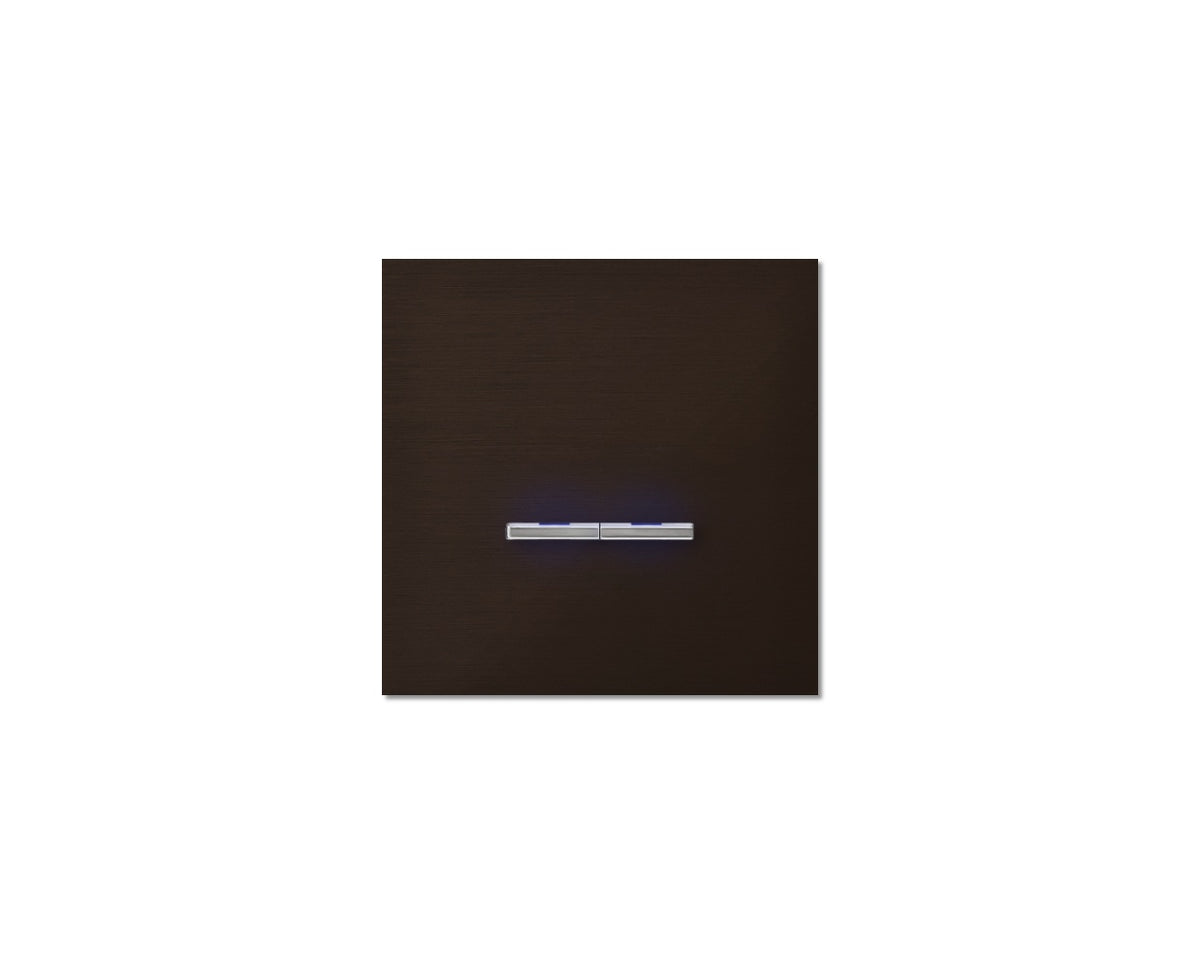 Chopin - 1-gang - bronze - dual levers chrome with LED