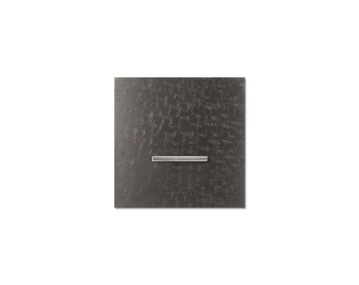 Chopin - 1-gang - fer forgé grey - single lever chrome without LED