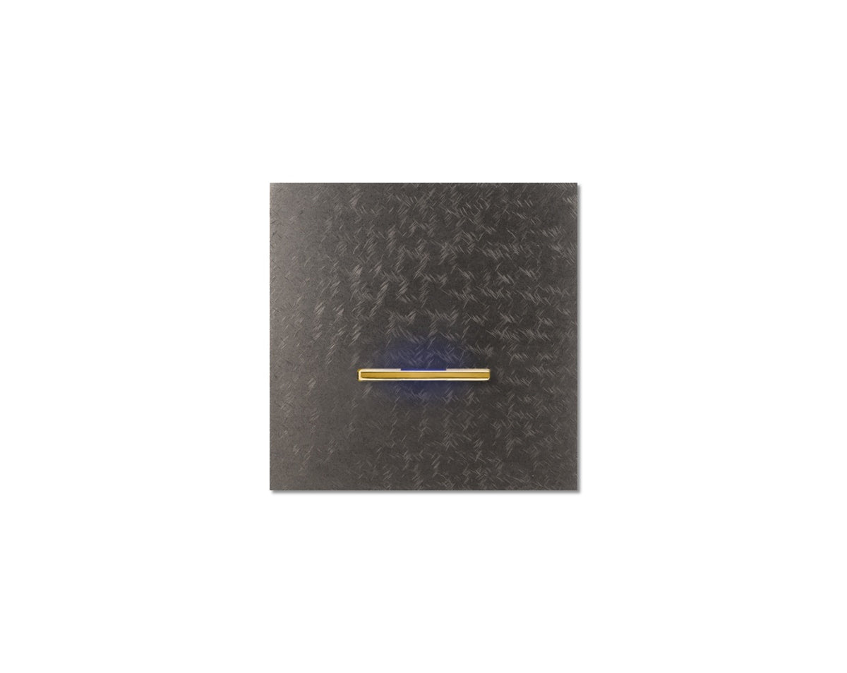 Chopin - 1-gang - fer forgé grey - single lever gold with LED