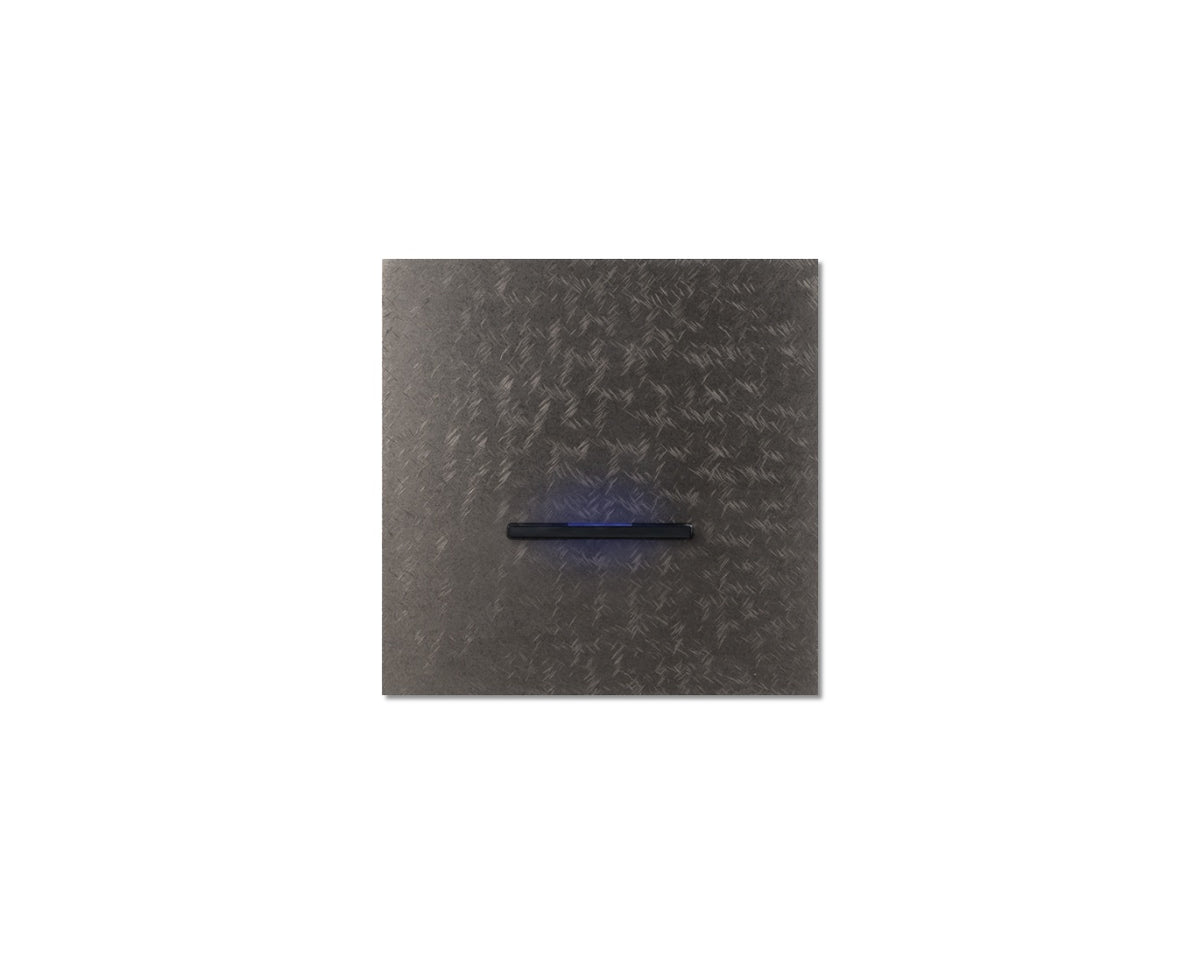 Chopin - 1-gang - fer forgé grey - single lever black with LED