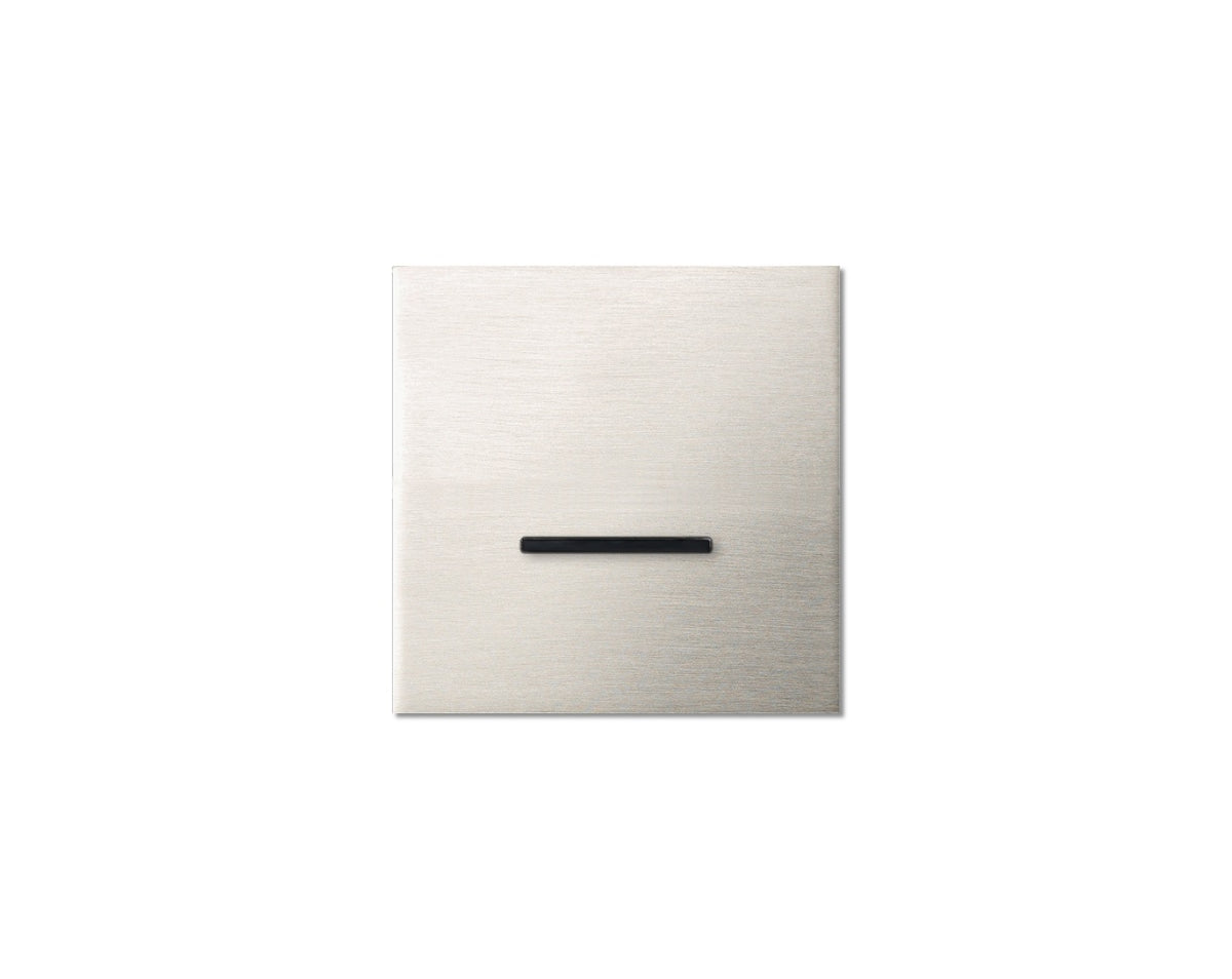Chopin - 1-gang - brushed nickel - single lever black without LED