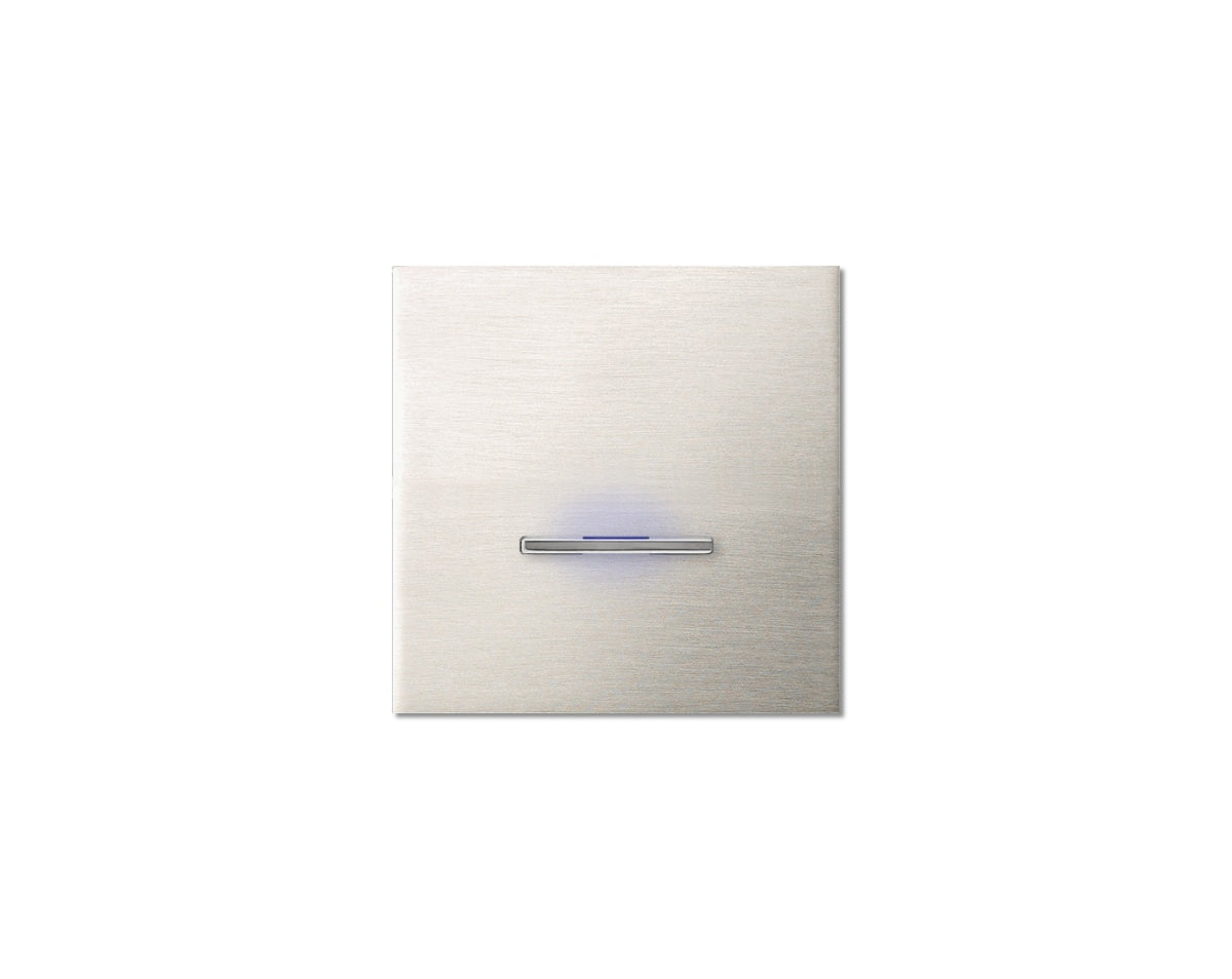 Chopin - 1-gang - brushed nickel - single lever chrome with LED