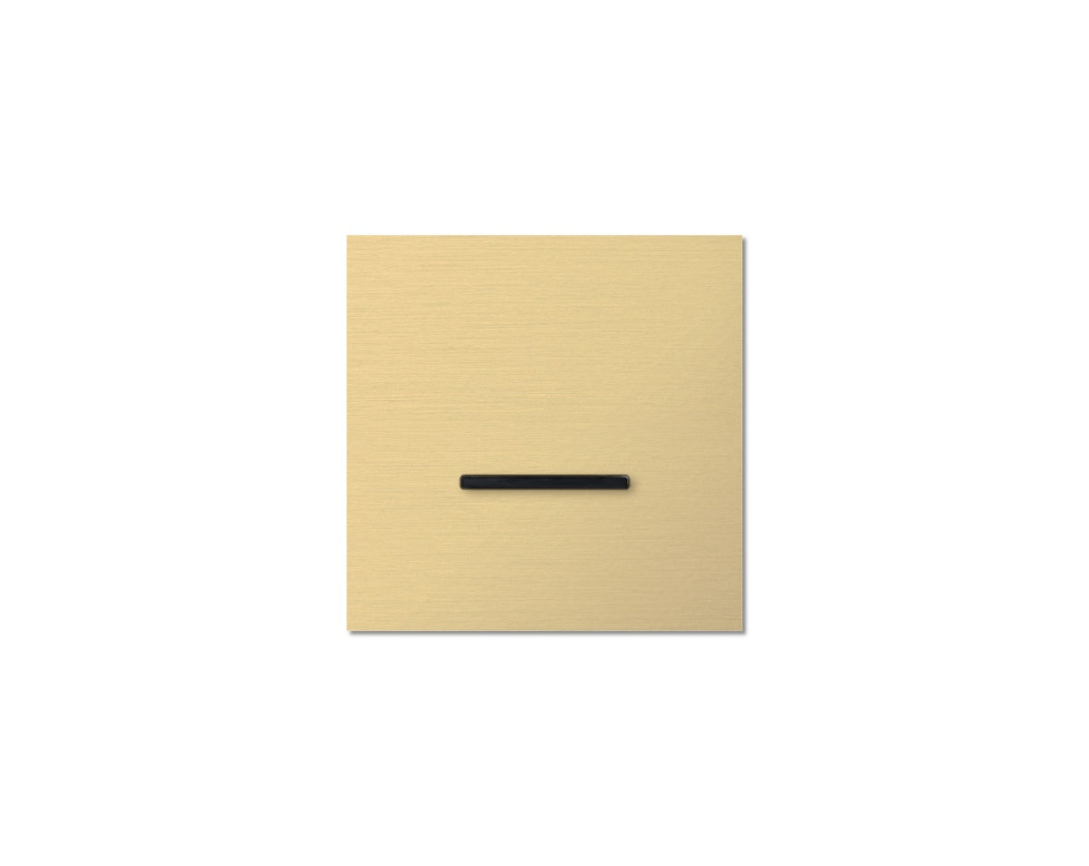 Chopin - 1-gang - brushed brass - single lever black without LED