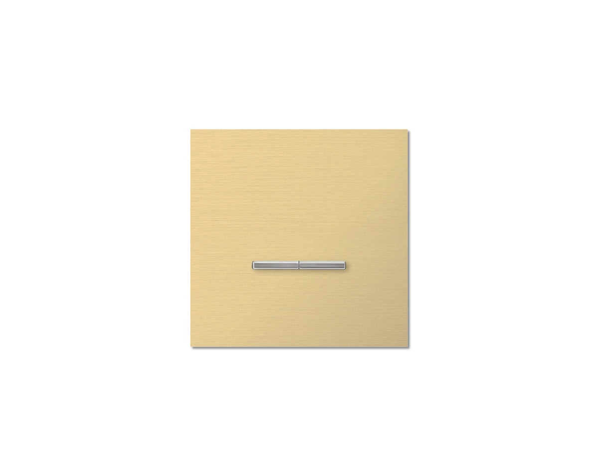 Chopin - 1-gang - brushed brass - dual levers chrome without LED