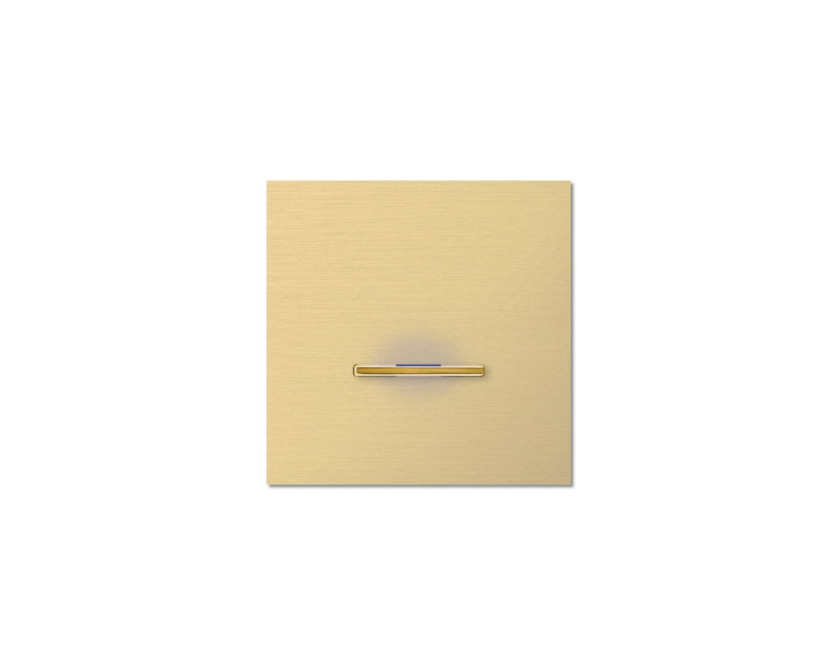 Chopin - 1-gang - brushed brass - single lever gold with LED