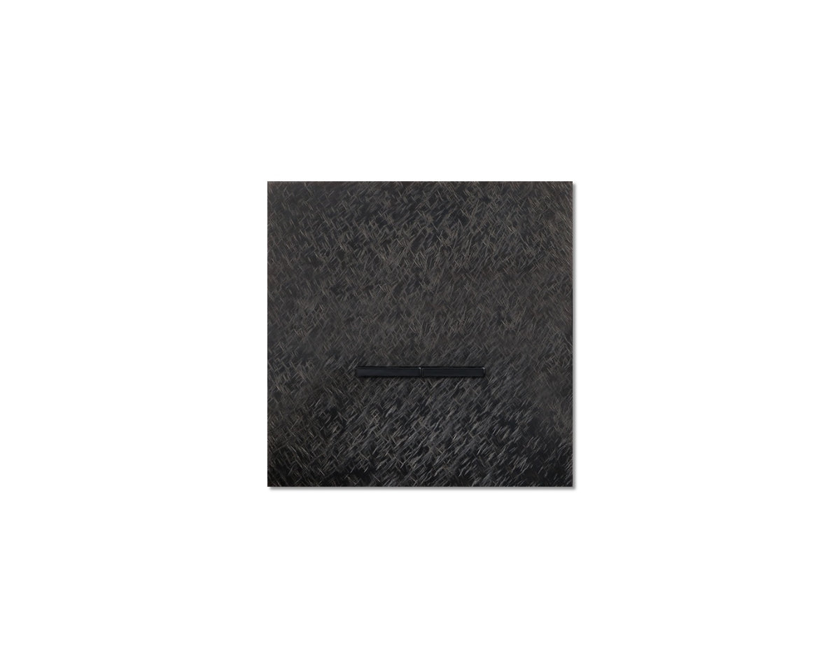 Chopin - 1-gang - fer forgé gunmetal - dual levers black without LED