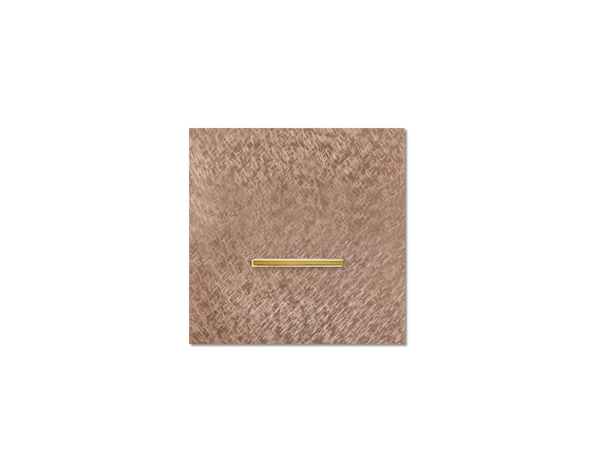 Chopin - 1-gang - fer forgé rosé - single lever gold without LED
