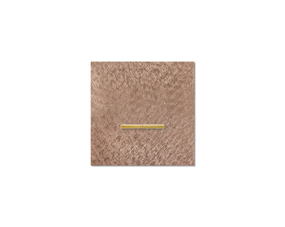 Chopin - 1-gang - fer forgé rosé - dual levers gold without LED