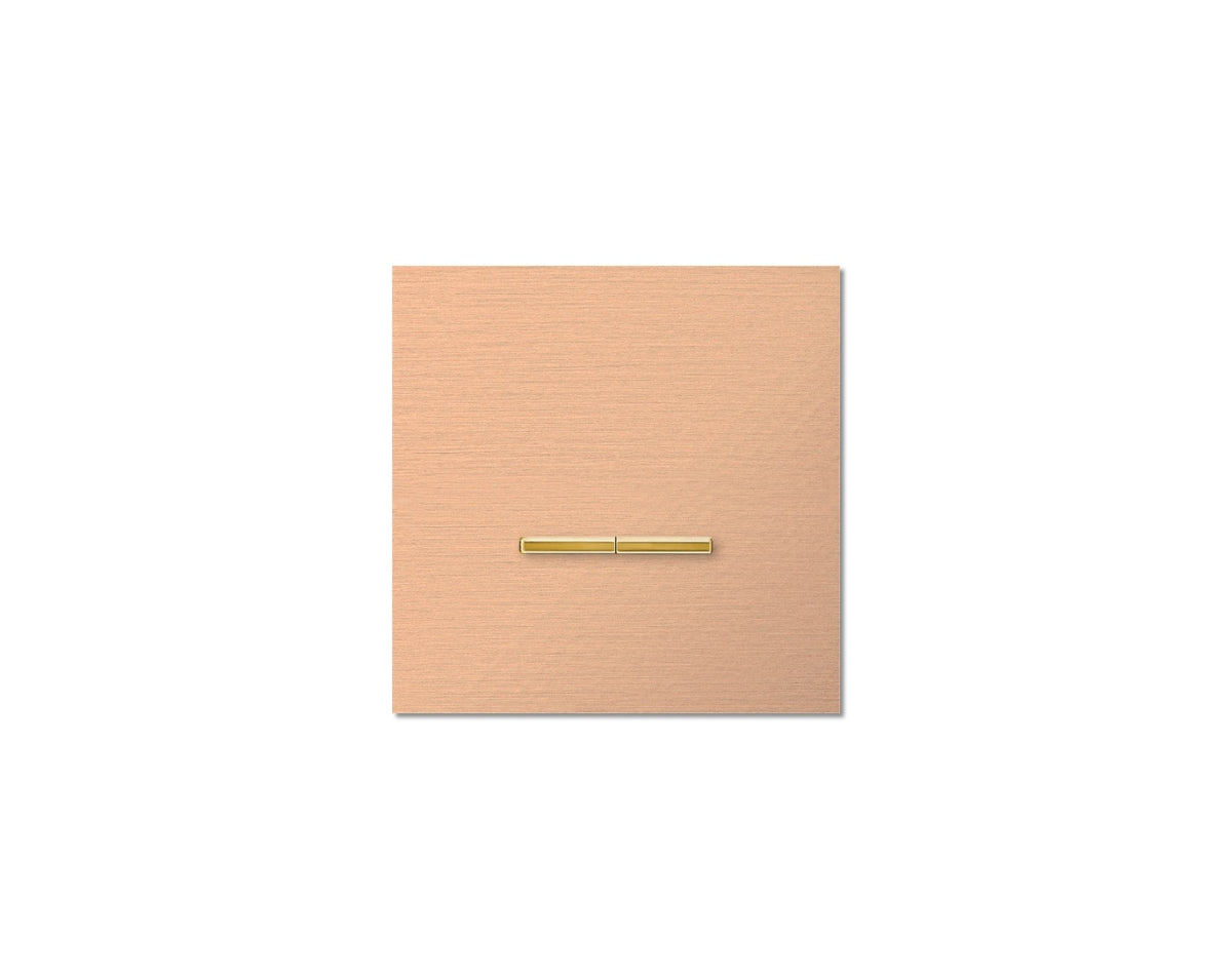 Chopin - 1-gang - rosé - dual levers gold without LED