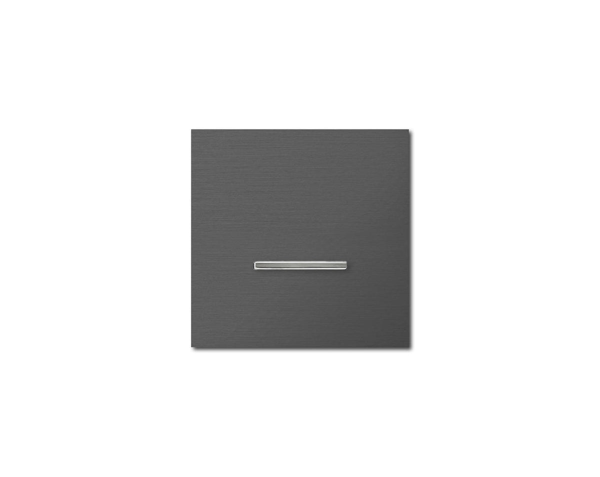 Chopin - 1-gang - brushed volcanic grey - single lever chrome without LED