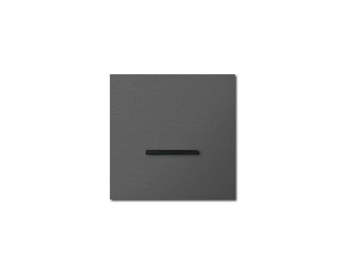 Chopin - 1-gang - brushed volcanic grey - single lever black without LED