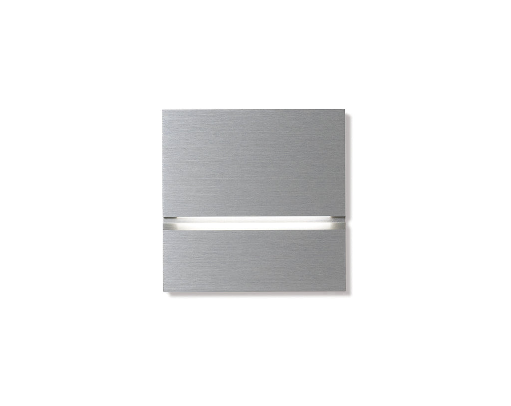 Via front - brushed aluminium