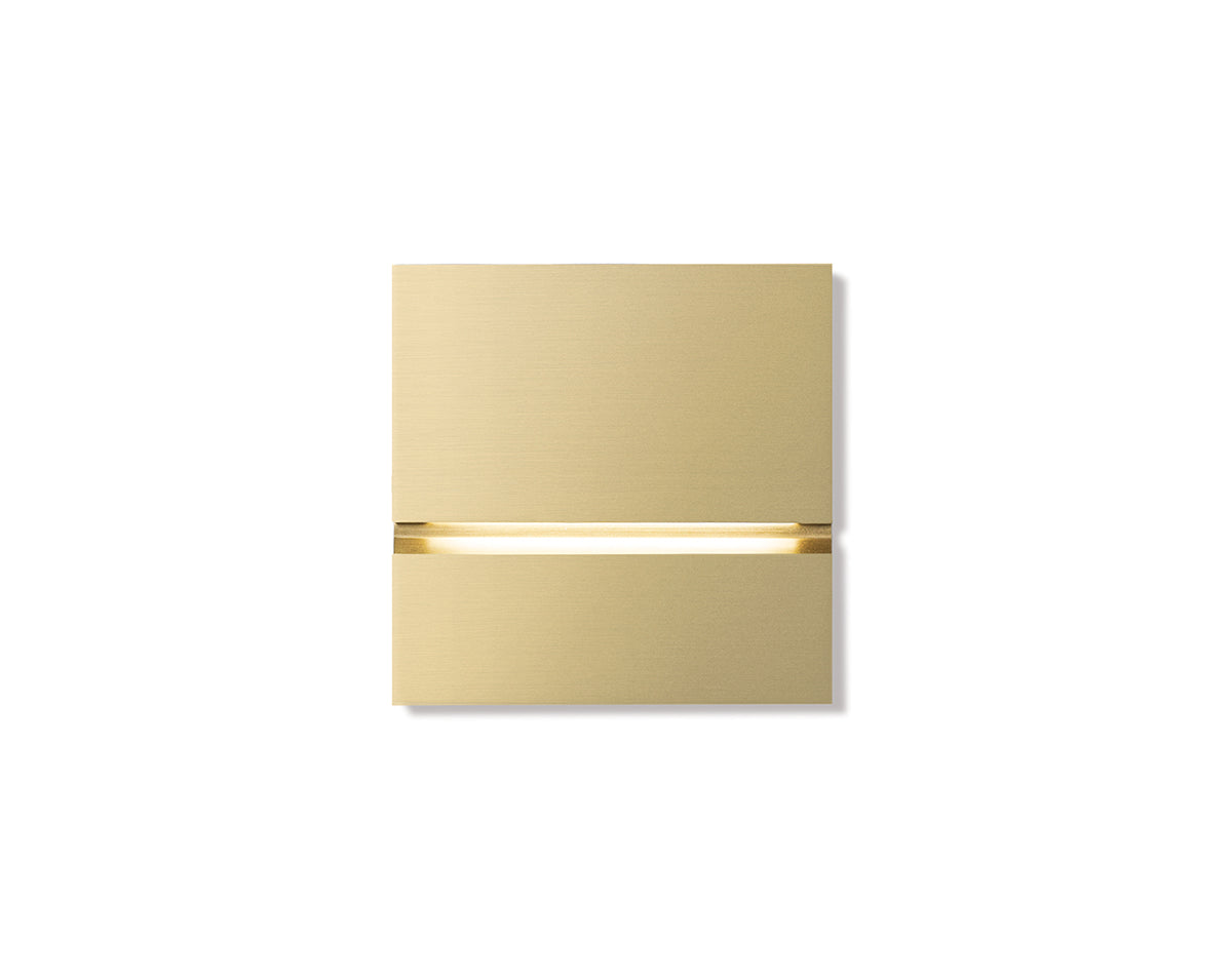 Via front - brushed brass