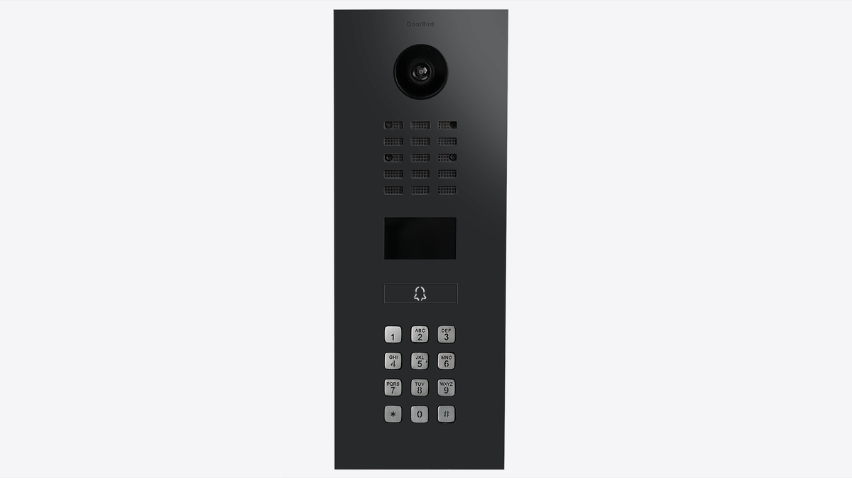 DoorBird D2201KV IP Video Intercom, 1 Call Button, with Keypad – Graphite black