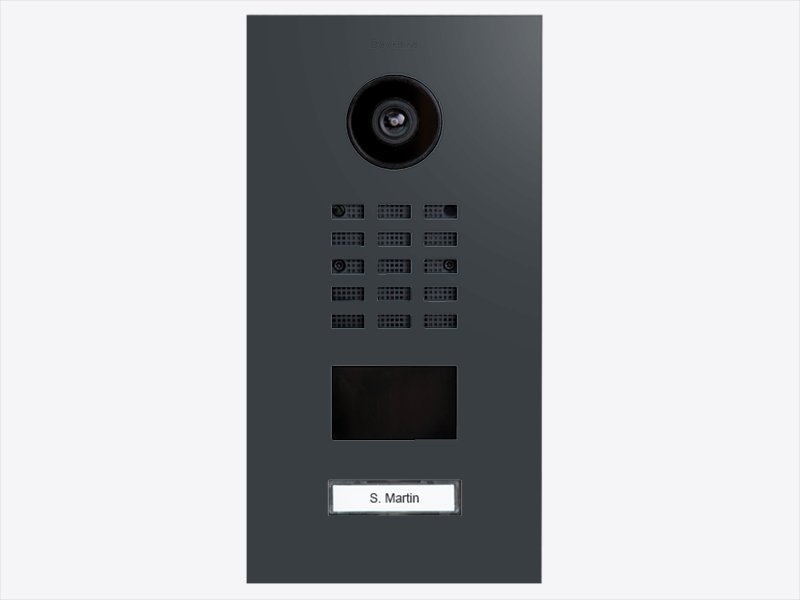 DoorBird D2201V IP Video Intercom, 1 Call Button – Anthracite RAL 7016