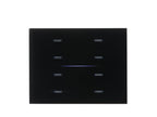 Finished look with a 9025 3-module glass front, black (glass sold separately)