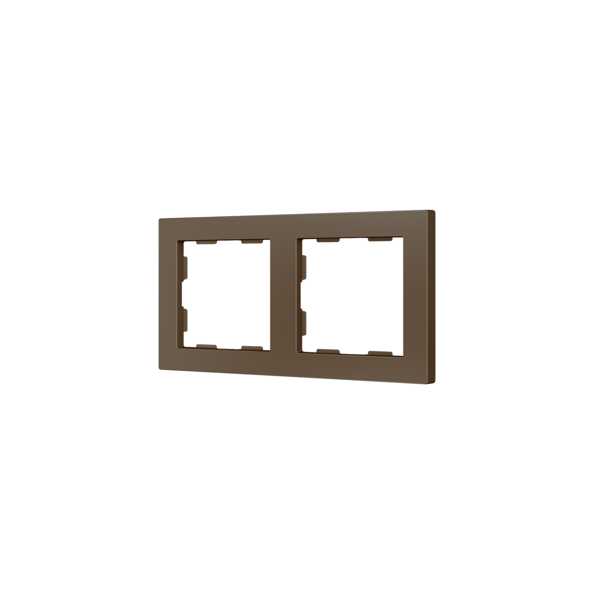 ZS55. 2-gang Frame - Mocha by Zennio