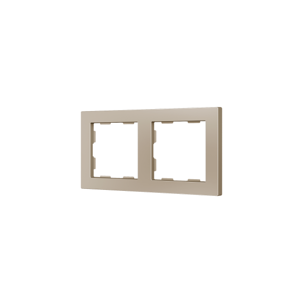 ZS55. 2-gang Frame - Champagne by Zennio