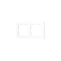 ZS55. 2-gang Frame - Matt white by Zennio