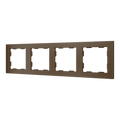 ZS55. 4-gang Frame - Mocha by Zennio