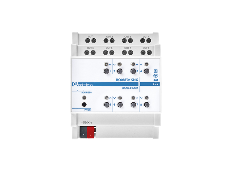 Eelectron KNX 8 OUT PLUS universaalne DIN-ajam