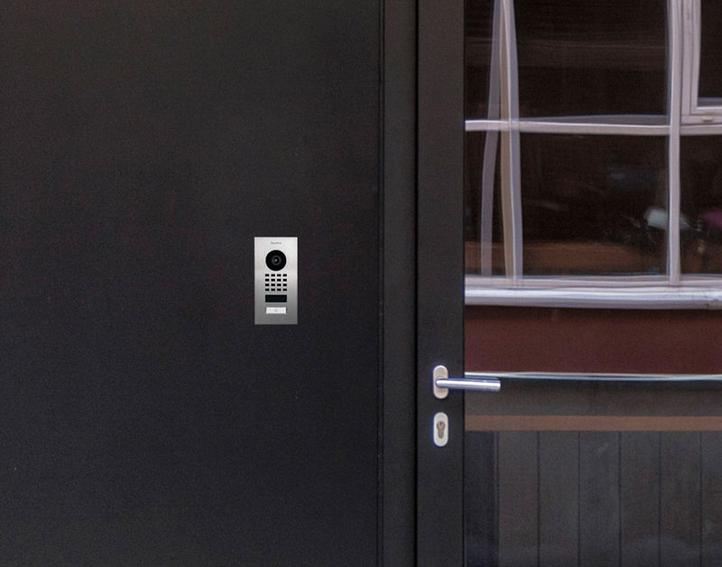DoorBird D1101V IP Video Intercom, 1 Call Button, Flush-mount