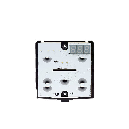 KNX Capacitive Thermostat - 3 Modules - Black