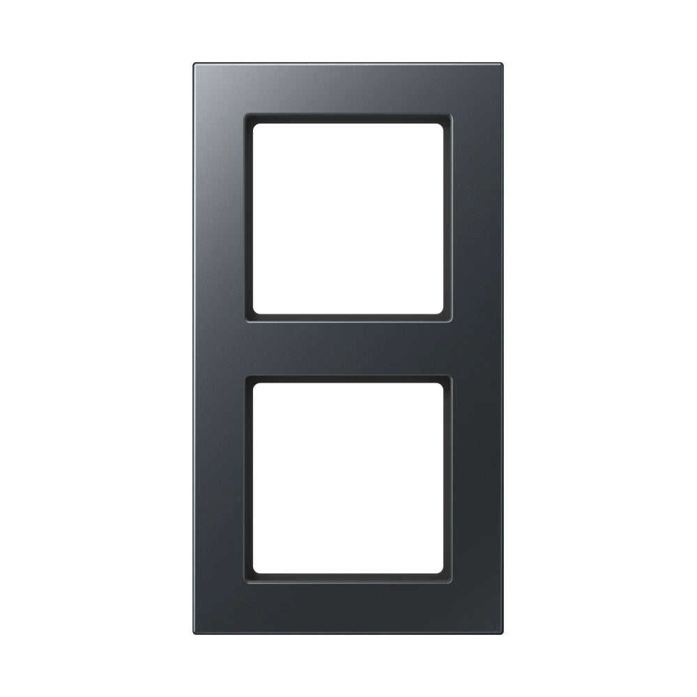 JUNG A 550 frame, 2-gang, matt anthracite