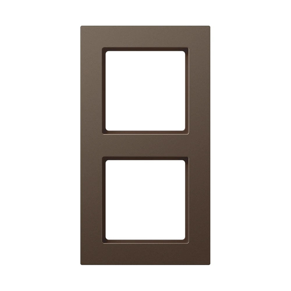 JUNG A 550 frame, 2-gang, mocha