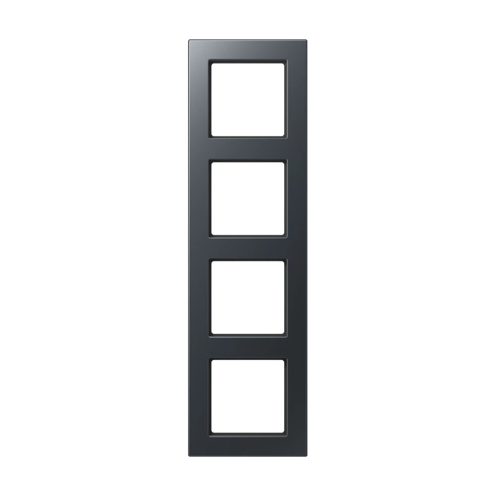 JUNG A 550 frame, 4-gang, matt anthracite