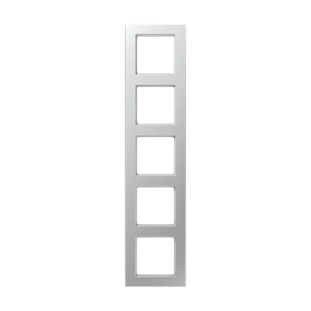 JUNG A 550 frame, 5-gang, aluminium