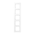 JUNG A 550 frame, 5-gang, white
