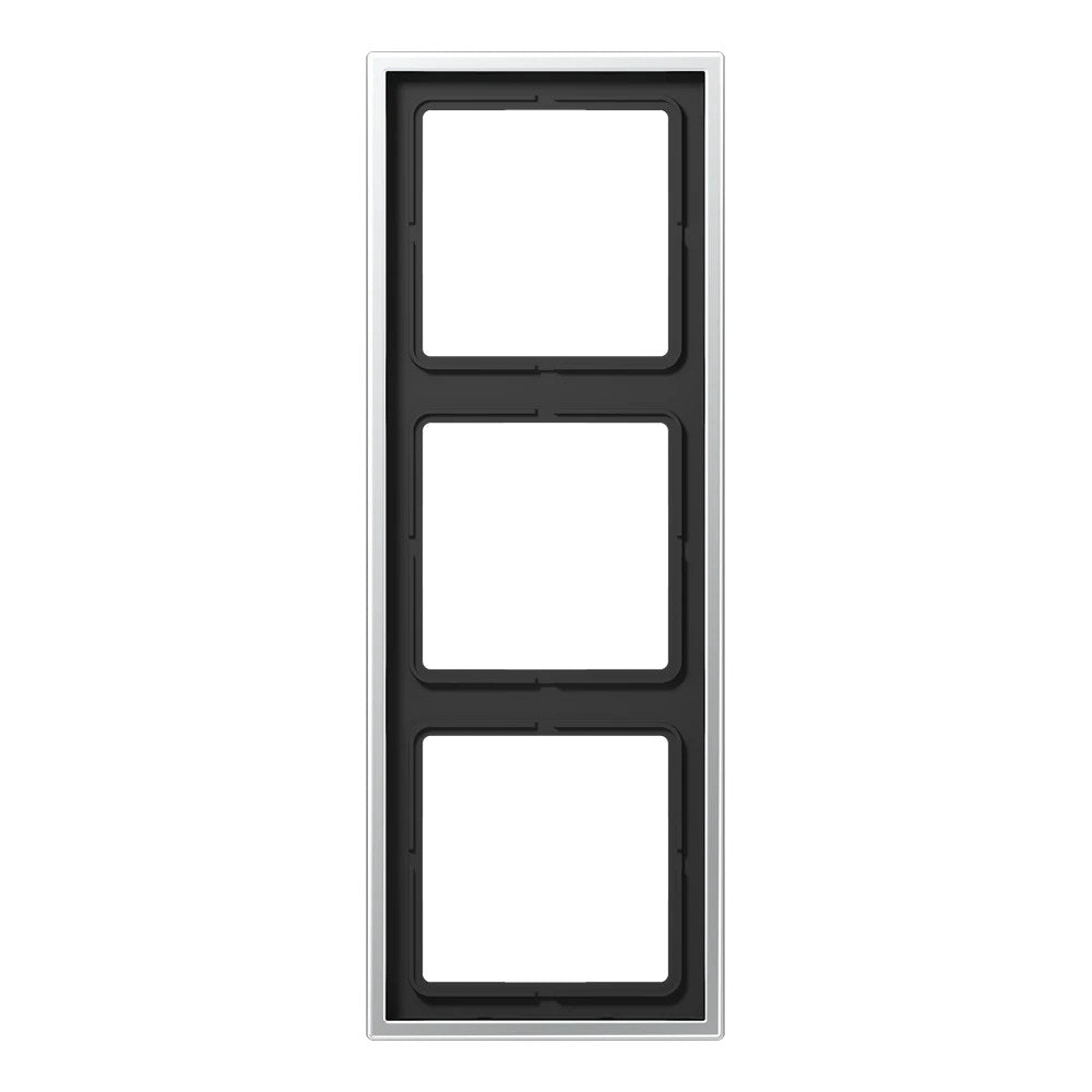 JUNG LS 990 metal frame, 3-gang, aluminium