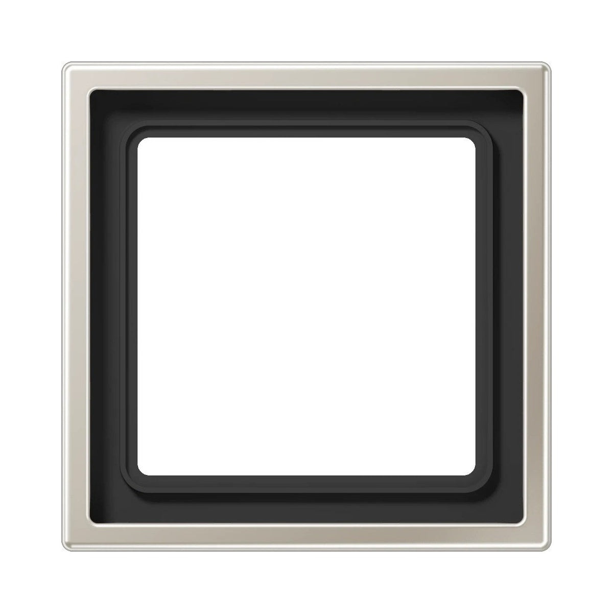 JUNG LS 990 metal frame, 1-gang, stainless steel