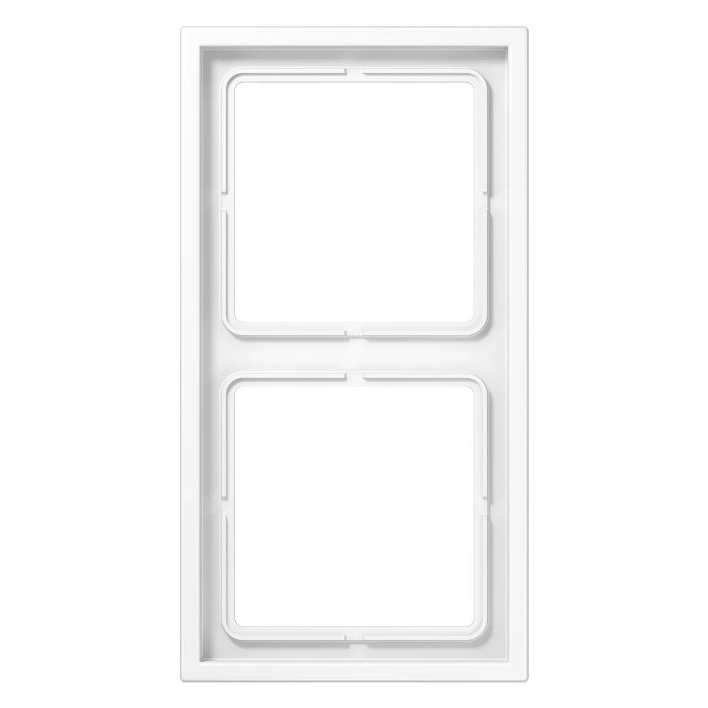 JUNG LS ZERO frame, 2-gang, white