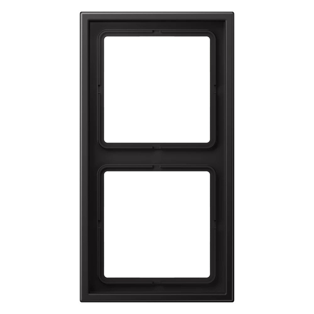 JUNG LS ZERO frame, 2-gang, dark