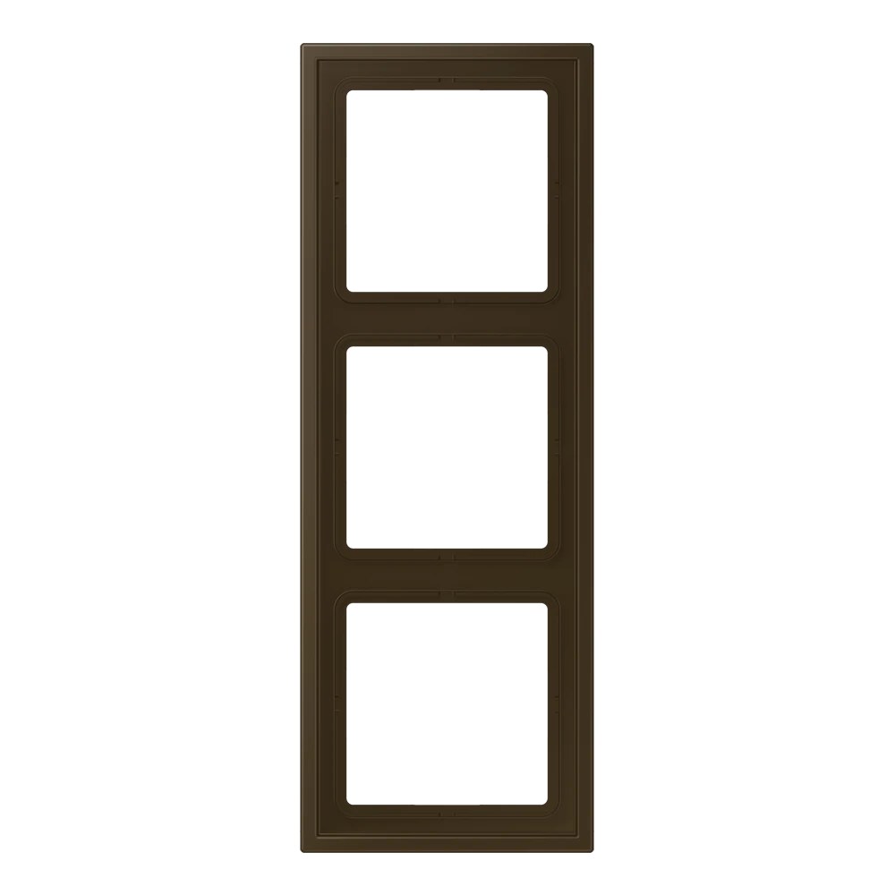 JUNG LS ZERO frame, 3-gang, antique brass
