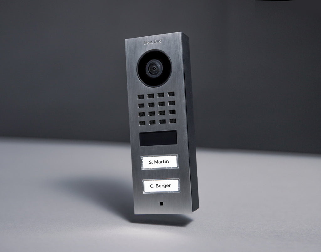 DoorBird D1102V IP Video Intercom, 2 Call Buttons, Surface-mount