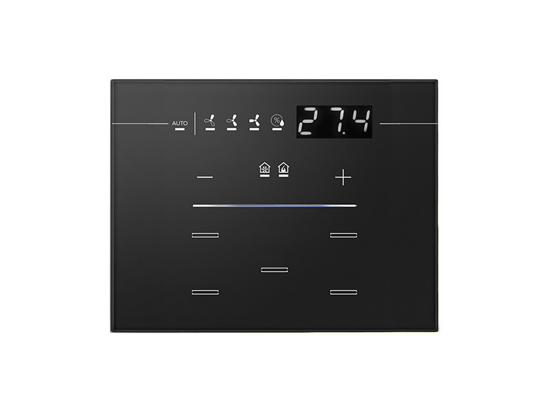 Single Glass - Hotel Display - Line Series - 3 Modules - Black – Eelectron