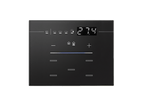 Finished look with a 9025 3-module thermostat glass front, matte black (glass sold separately)
