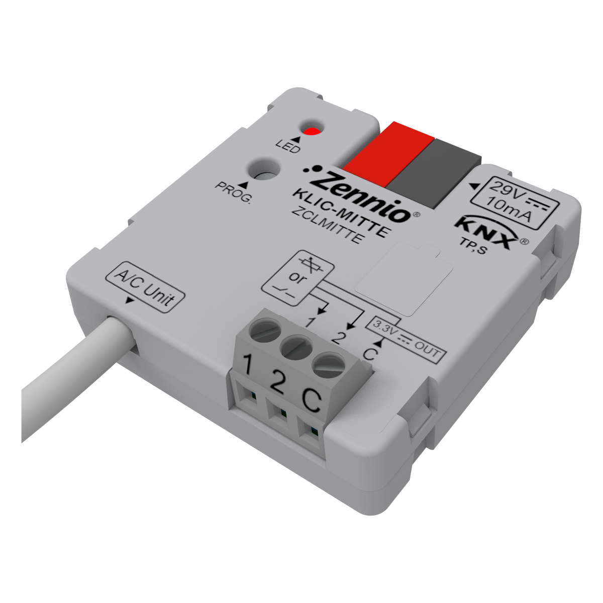 KLIC-MITTE. Mitsubishi Ecodan-KNX gateway (IT connector) by Zennio