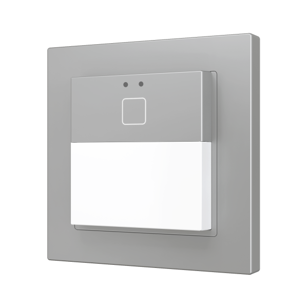 Presentia W1 v2. KNX motion detector for wall mounting - 1 button - Silver by Zennio
