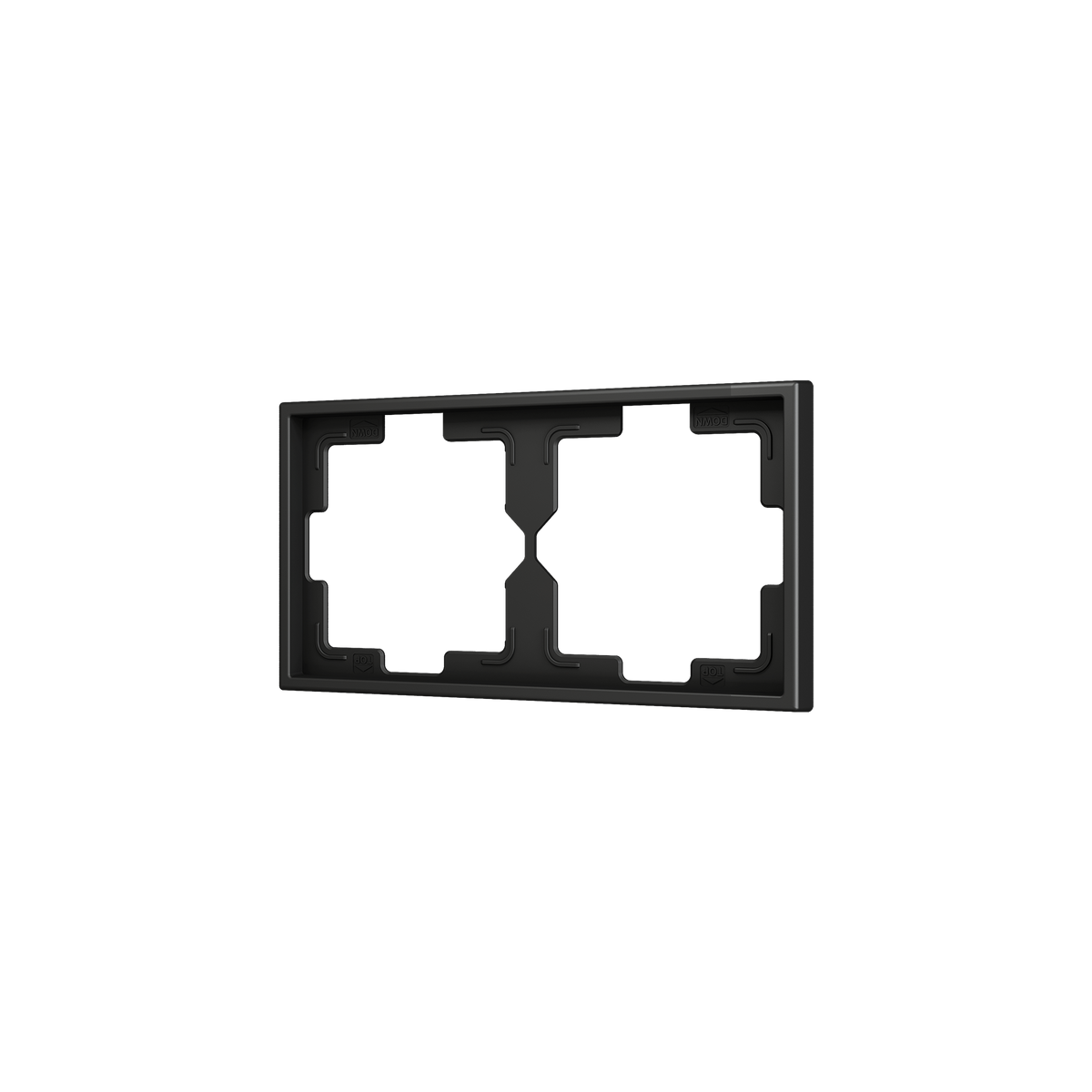 ZS70. 2-gang Frame - Anthracite by Zennio